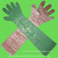Disposable Plastic/Polyethylene/Poly/HDPE/LDPE/EVA/PE Veterinary Gloves with Long Sleeves for Animals